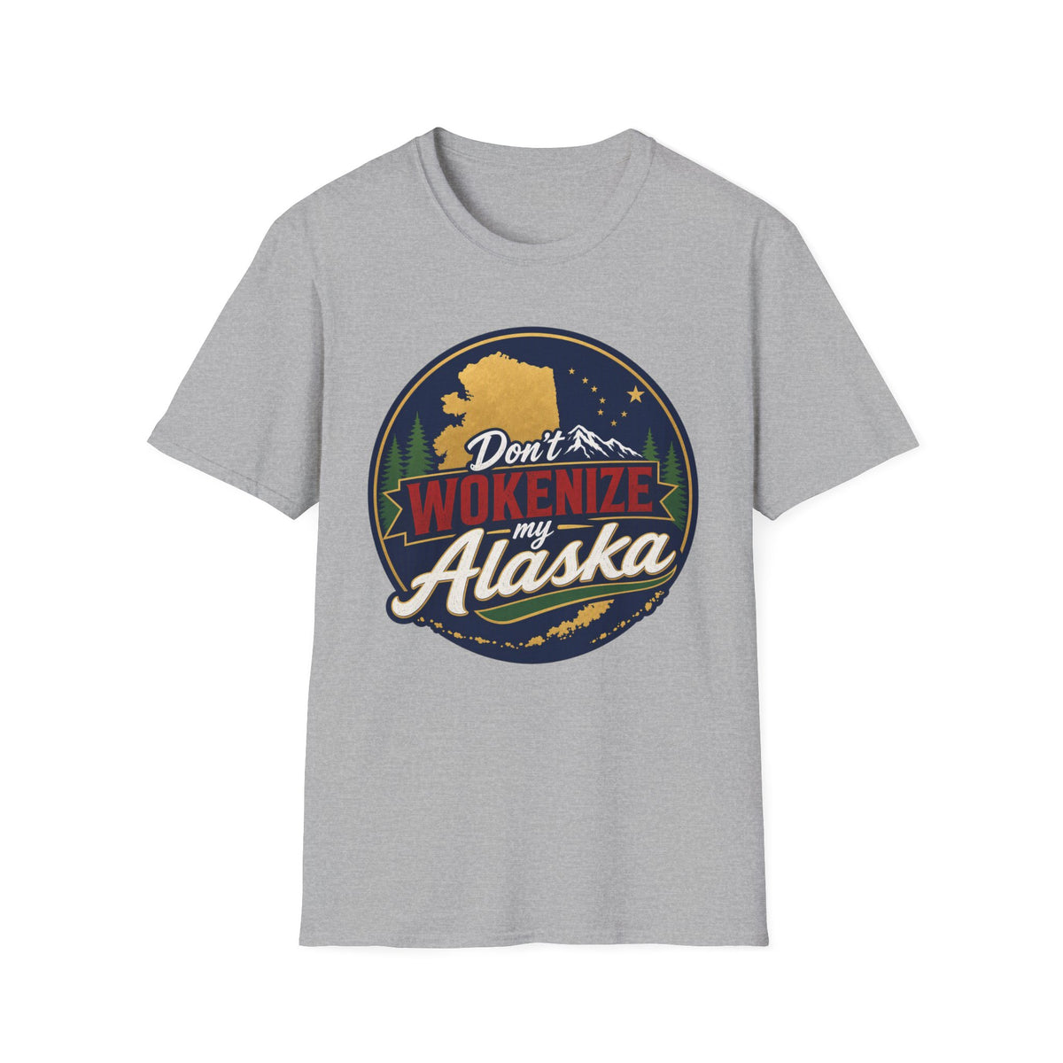 Don't Wokenize Alaska T-Shirt — Vintage Alaska Graphic Tee