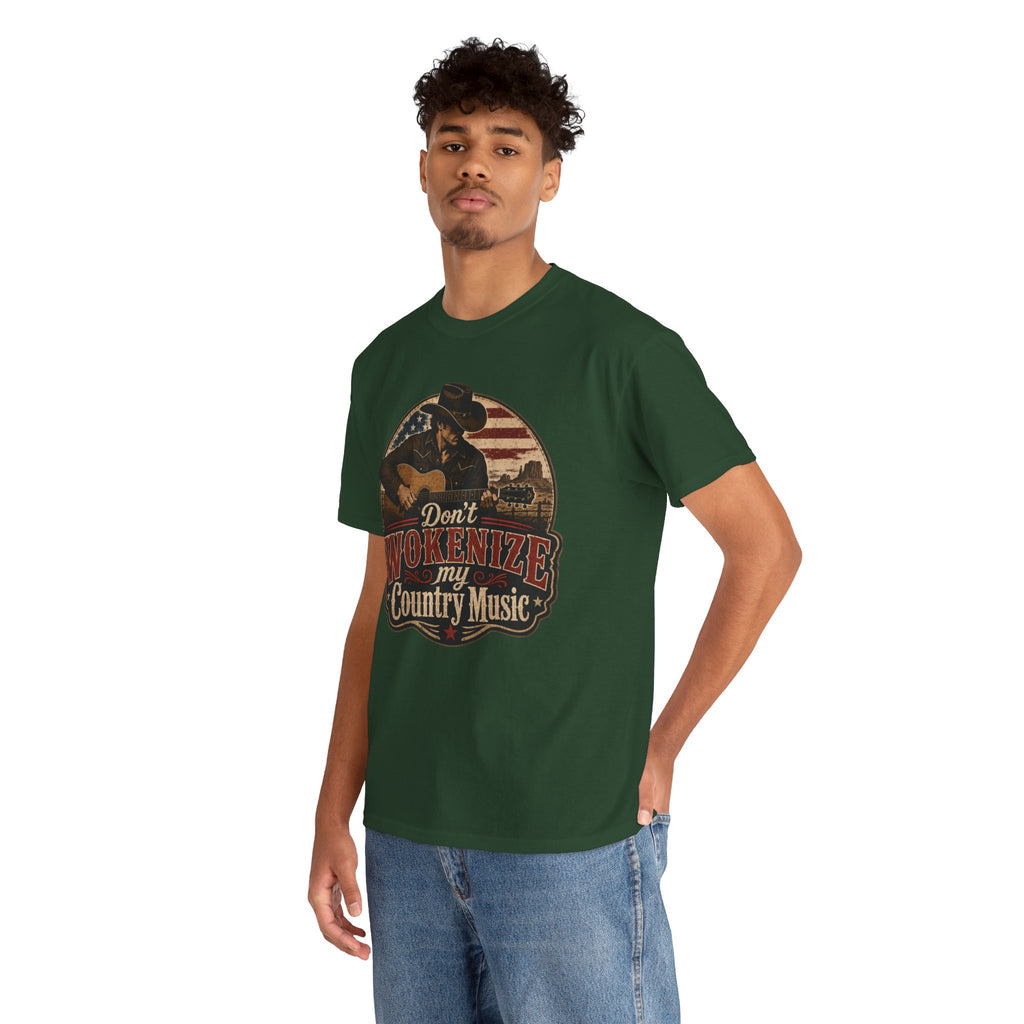 Country Music Tee - "Don't Wokenize My Country Music" Graphic T-Shirt