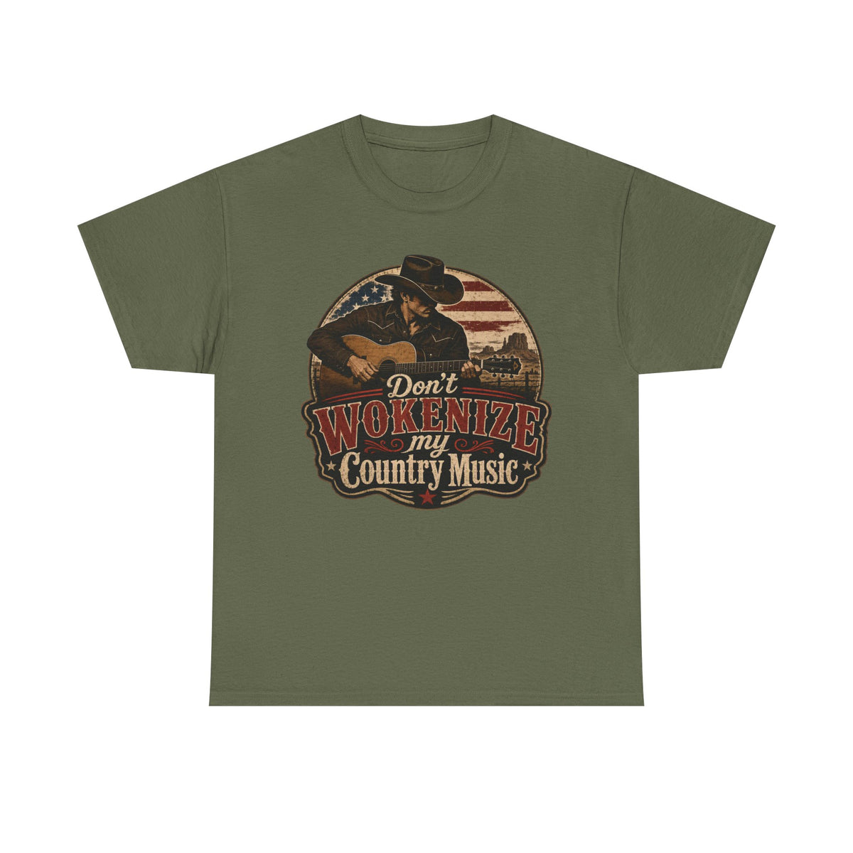 Country Music Tee - "Don't Wokenize My Country Music" Graphic T-Shirt
