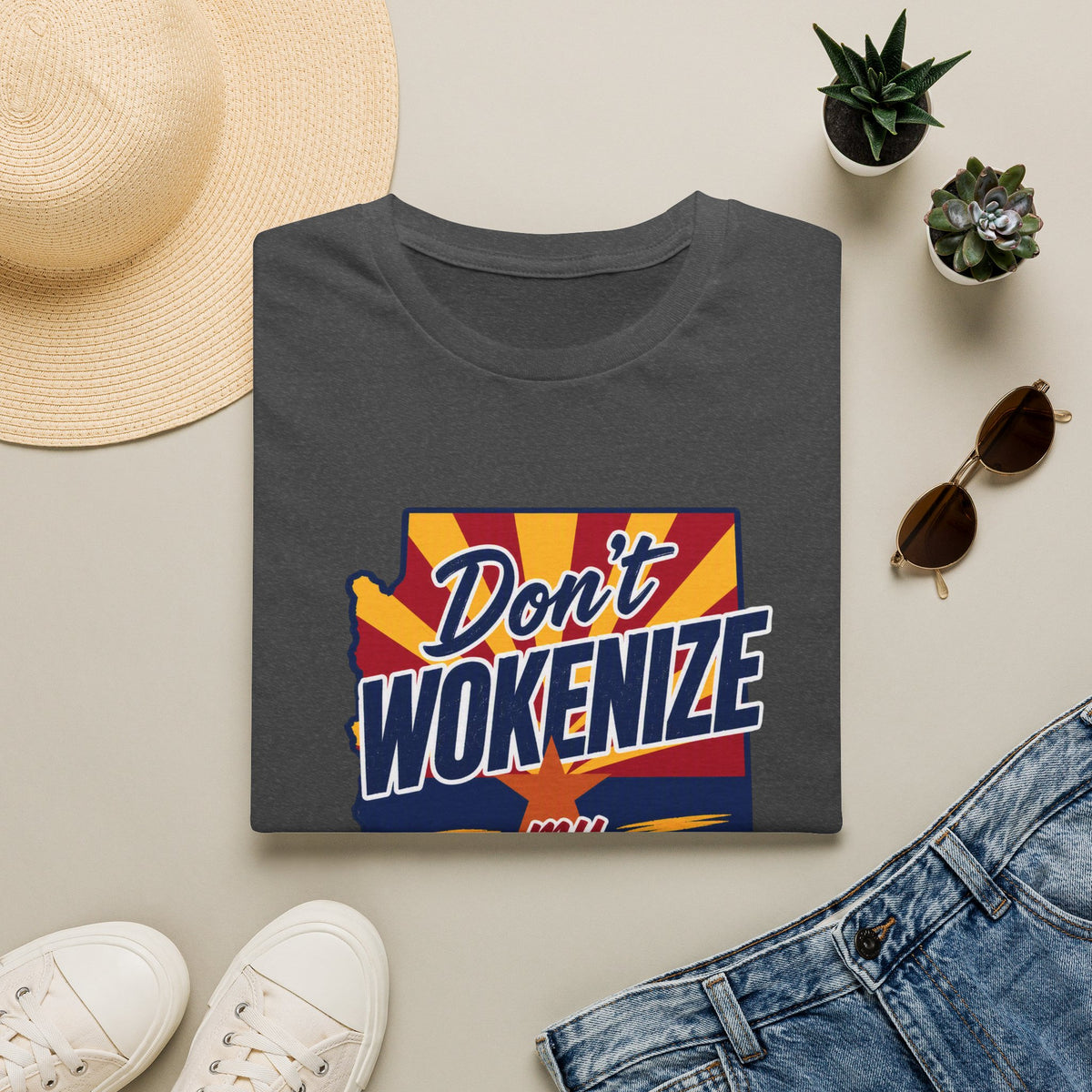 Arizona T-Shirt — "Don't Wokenize My Arizona" Retro State Pride Tee