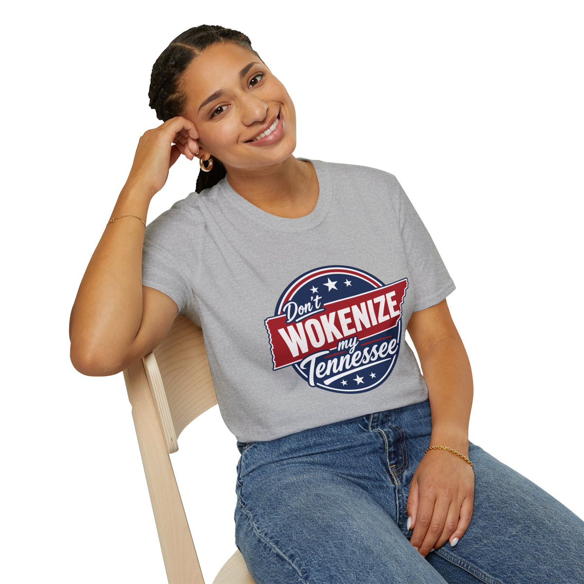 T-Shirt — "Don't Wokenize My Tennessee" Vintage Patriotic Graphic Tee
