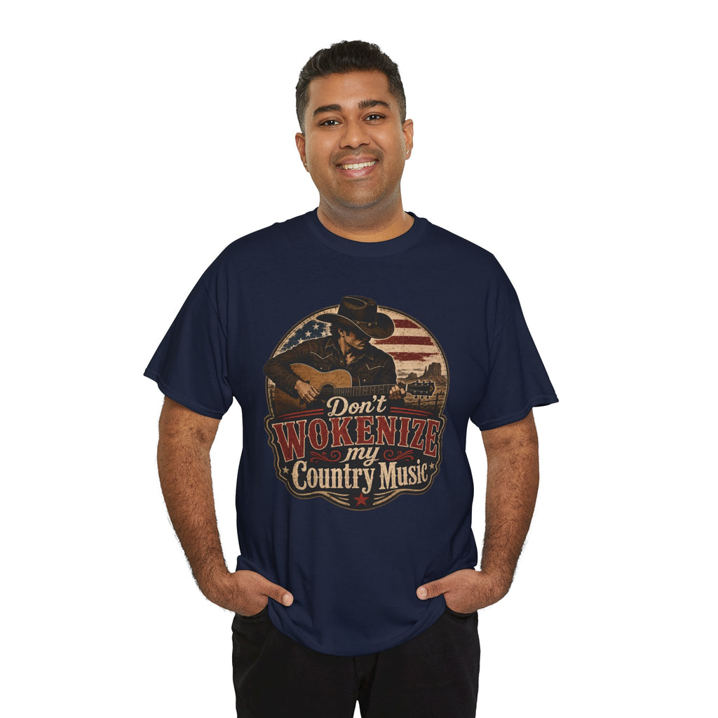 Country Music Tee - "Don't Wokenize My Country Music" Graphic T-Shirt