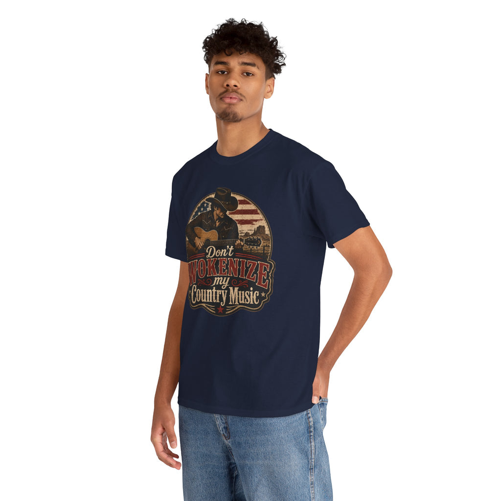 Country Music Tee - "Don't Wokenize My Country Music" Graphic T-Shirt