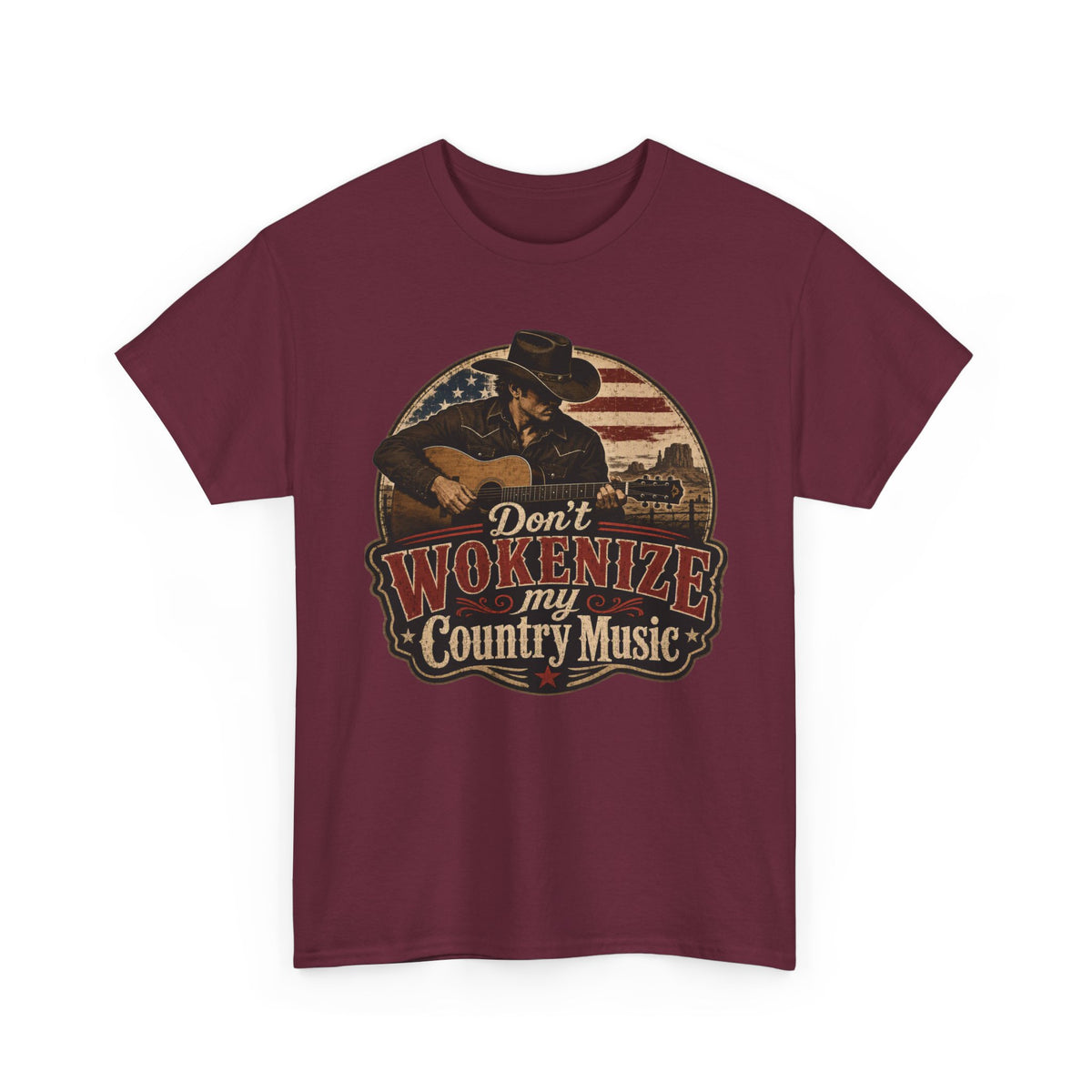 Country Music Tee - "Don't Wokenize My Country Music" Graphic T-Shirt