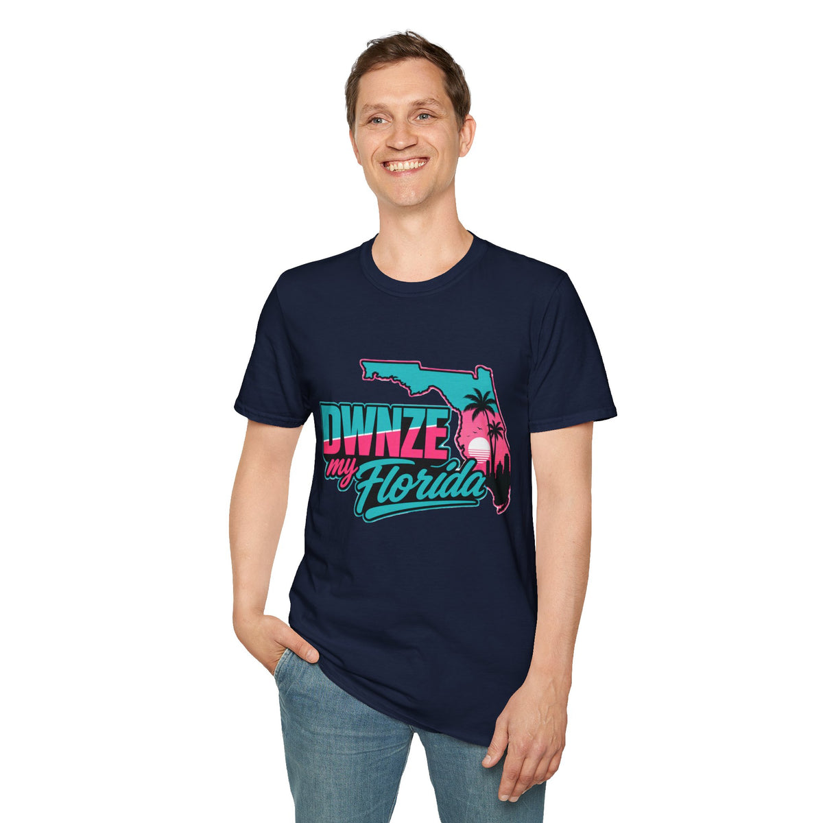 Florida Retro Palm T-Shirt — "DWNZE my Florida" Vintage Beach Tee