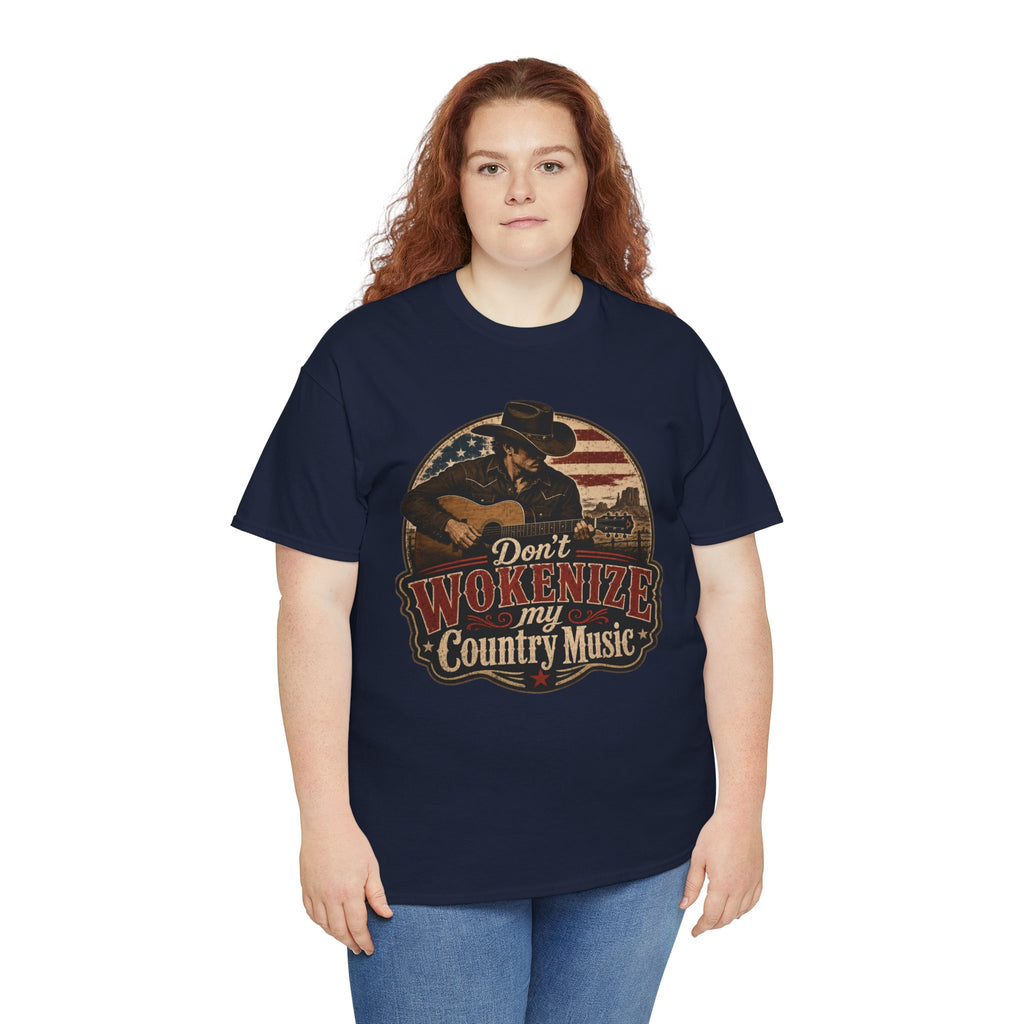 Country Music Tee - "Don't Wokenize My Country Music" Graphic T-Shirt