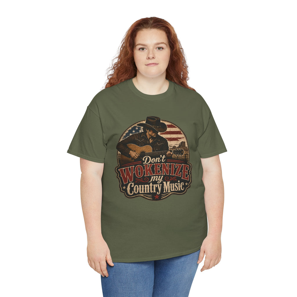 Country Music Tee - "Don't Wokenize My Country Music" Graphic T-Shirt