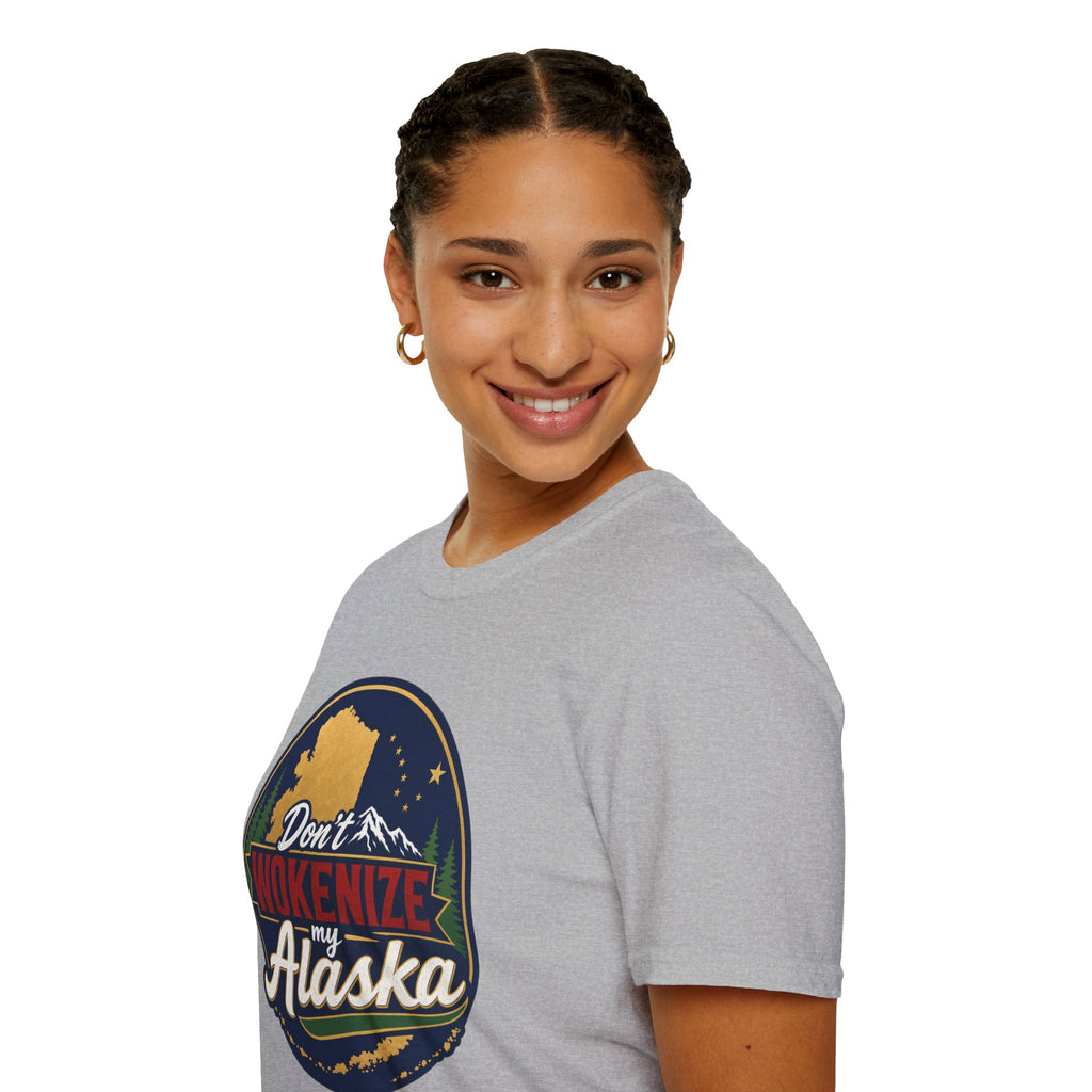 Don't Wokenize Alaska T-Shirt — Vintage Alaska Graphic Tee