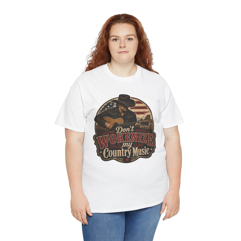 Country Music Tee - "Don't Wokenize My Country Music" Graphic T-Shirt