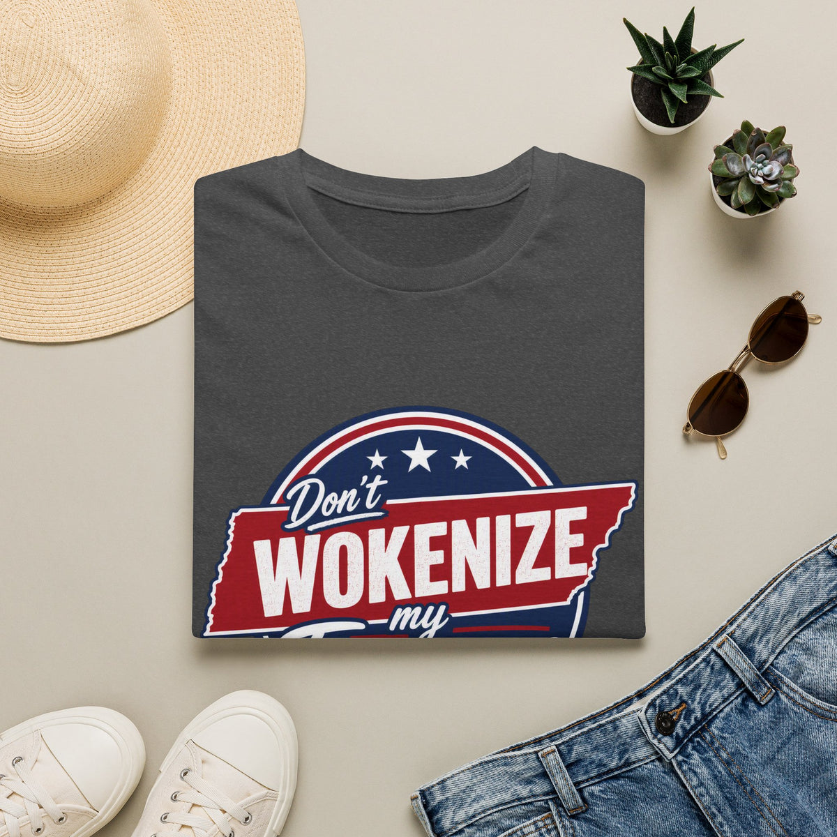T-Shirt — "Don't Wokenize My Tennessee" Vintage Patriotic Graphic Tee
