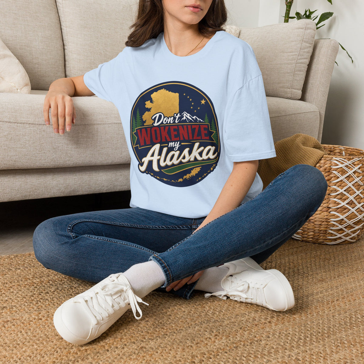 Don't Wokenize Alaska T-Shirt — Vintage Alaska Graphic Tee