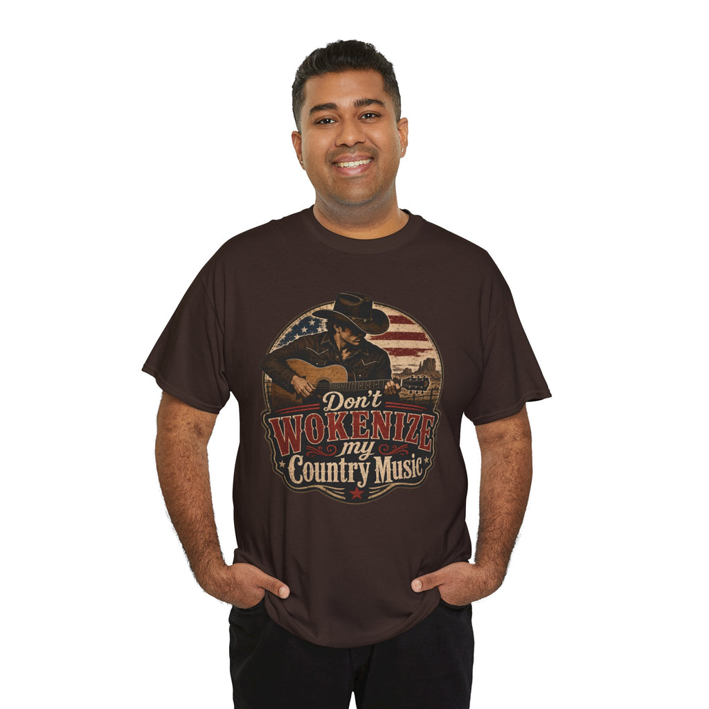 Country Music Tee - "Don't Wokenize My Country Music" Graphic T-Shirt