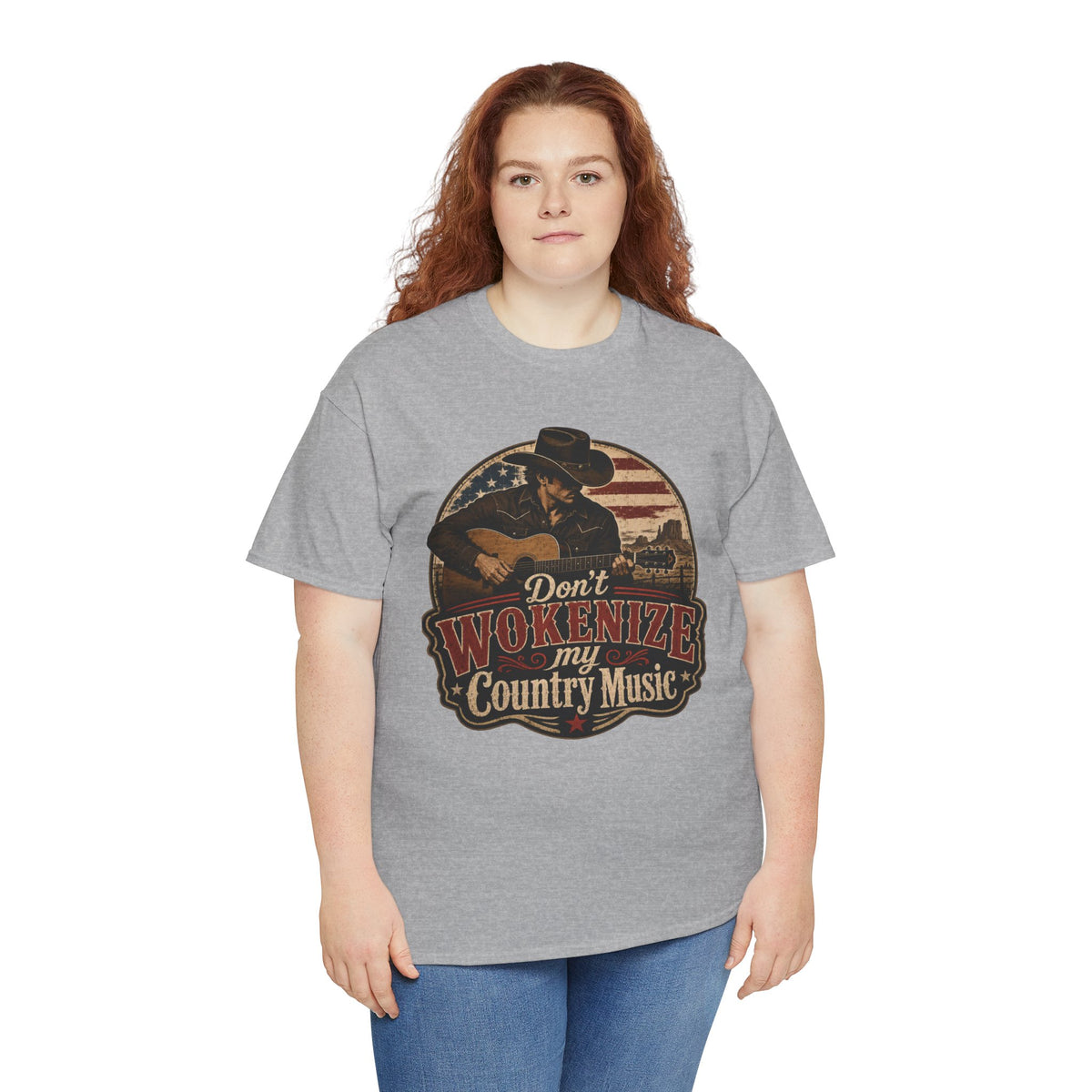 Country Music Tee - "Don't Wokenize My Country Music" Graphic T-Shirt