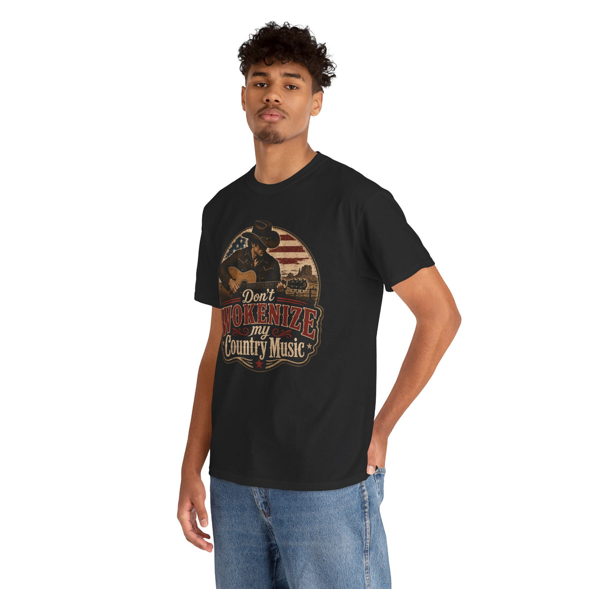 Country Music Tee - "Don't Wokenize My Country Music" Graphic T-Shirt