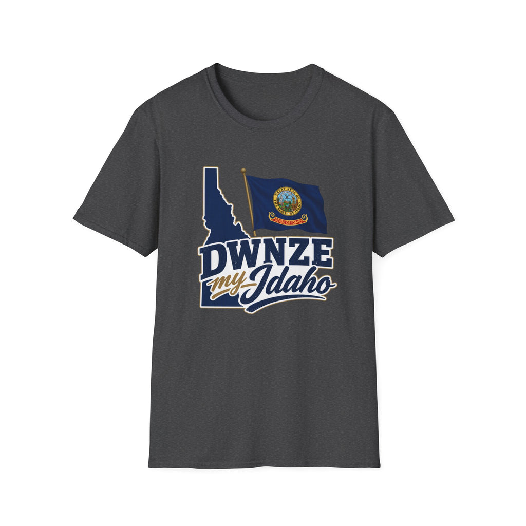 Idaho State Flag T-Shirt — "DWNZE My Idaho" Graphic Tee