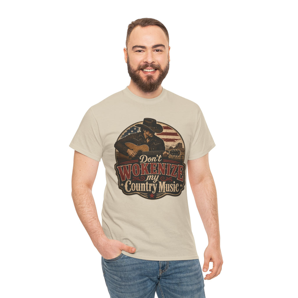 Country Music Tee - "Don't Wokenize My Country Music" Graphic T-Shirt