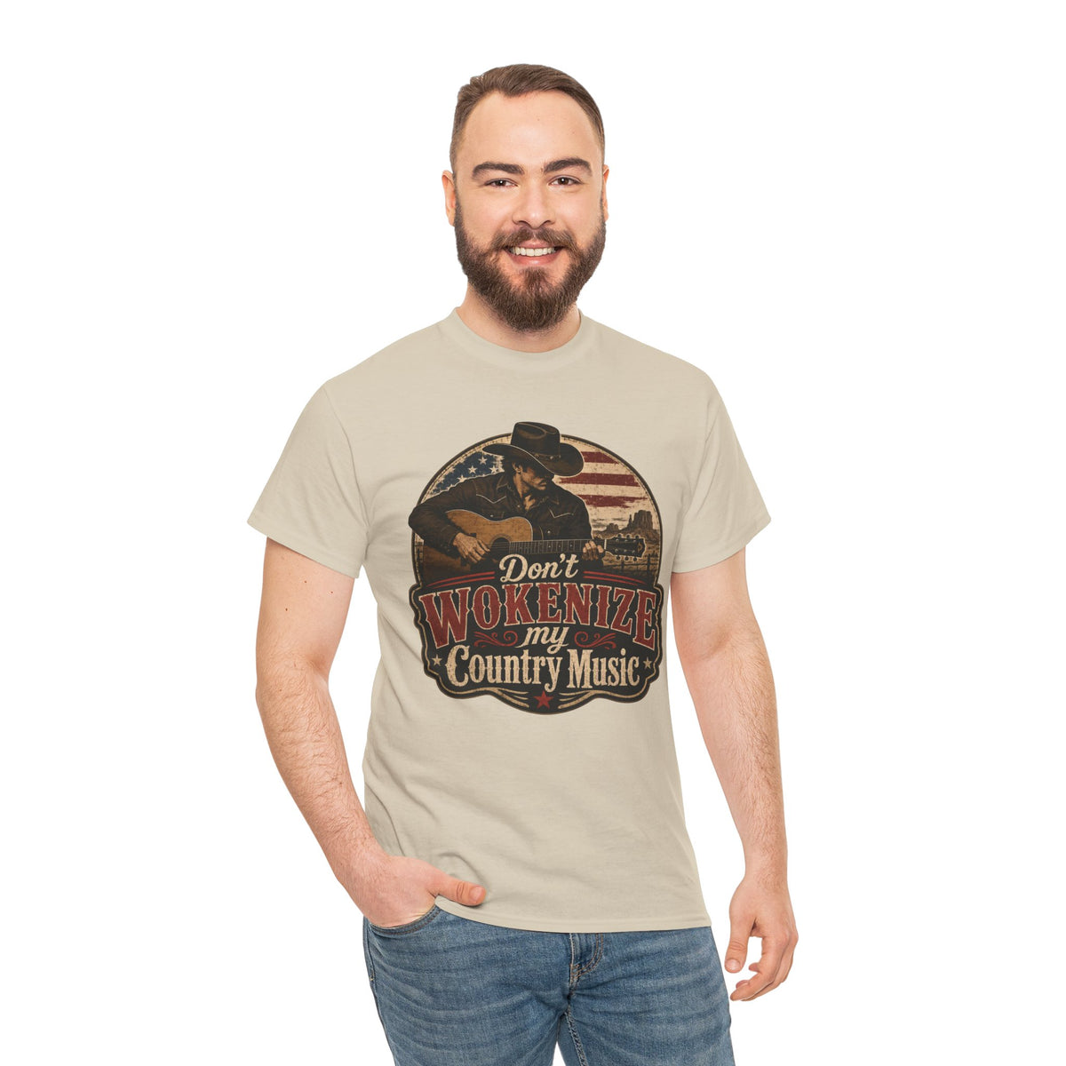 Country Music Tee - "Don't Wokenize My Country Music" Graphic T-Shirt