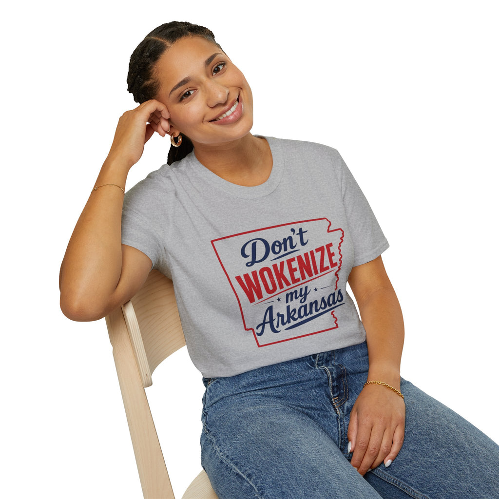 Don't Wokenize My Arkansas T-Shirt — Patriotic State Pride Tee