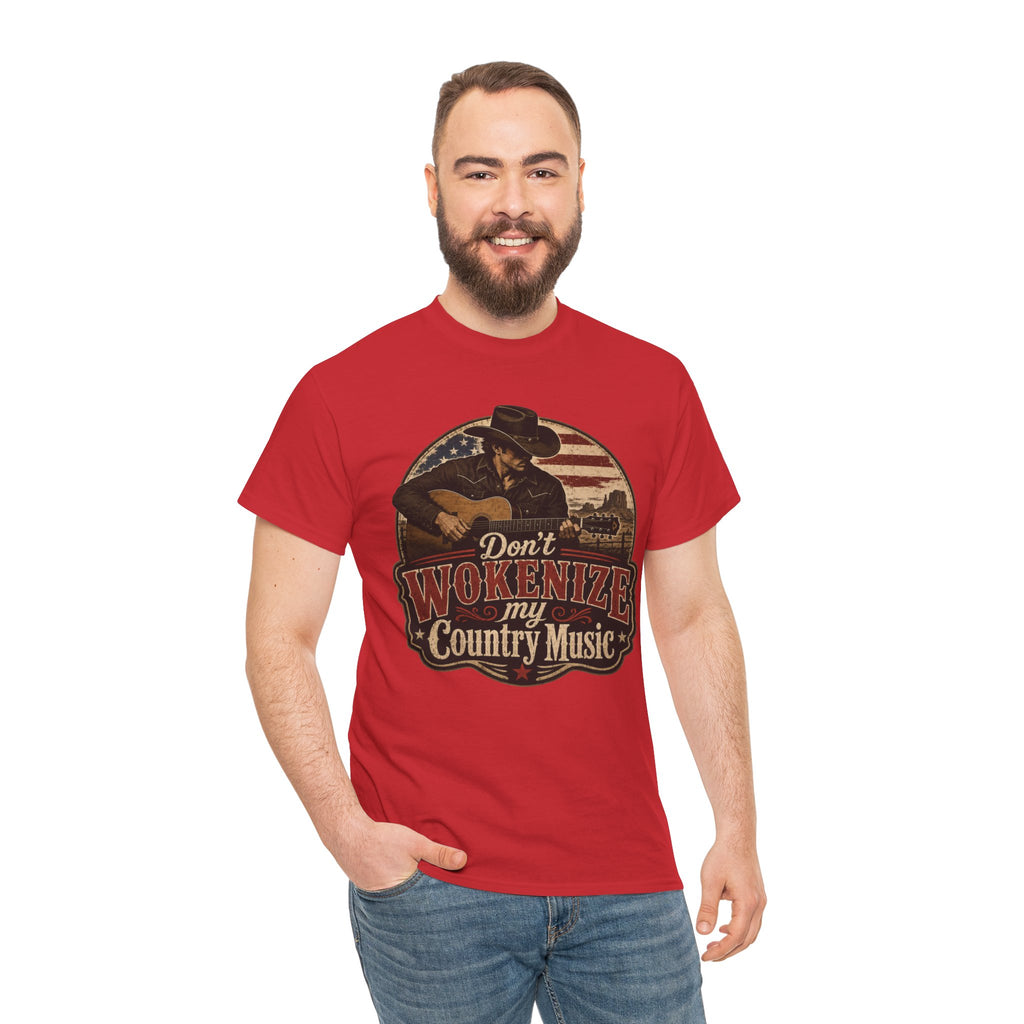 Country Music Tee - "Don't Wokenize My Country Music" Graphic T-Shirt