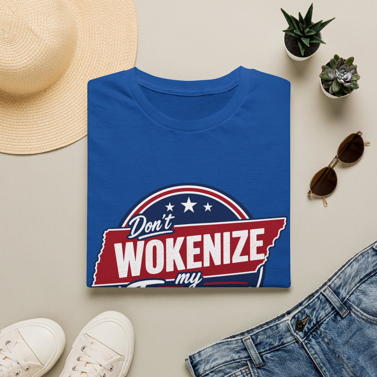 T-Shirt — "Don't Wokenize My Tennessee" Vintage Patriotic Graphic Tee