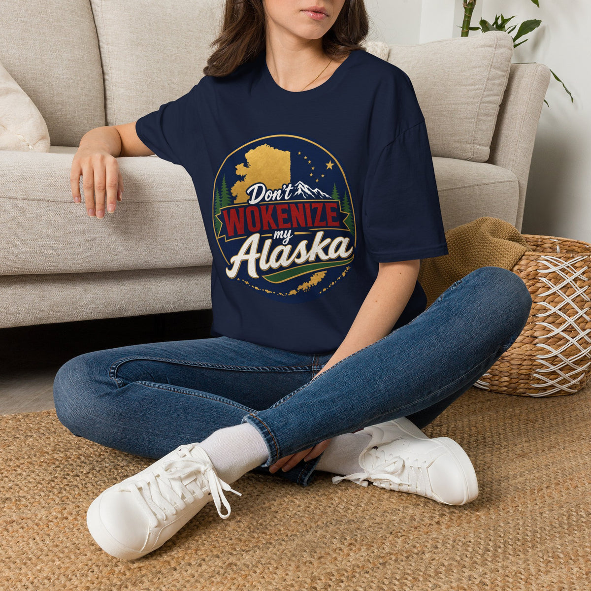 Don't Wokenize Alaska T-Shirt — Vintage Alaska Graphic Tee