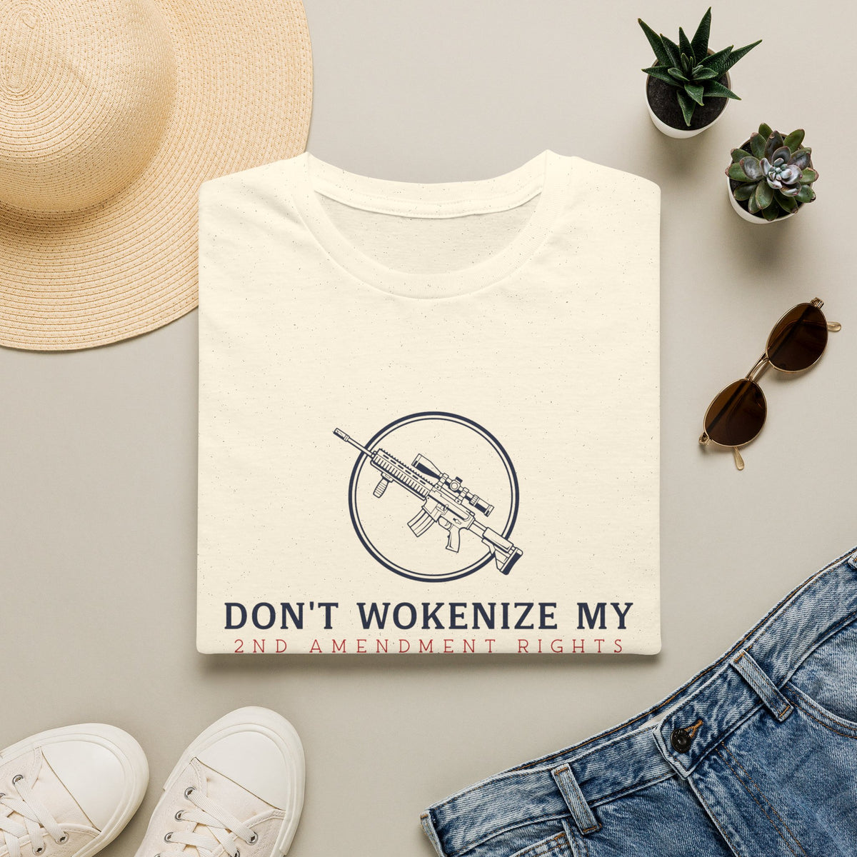Don't Wokenize My AR-Style Rifle T-Shirt — Anti-Woke Gun Rights Tee