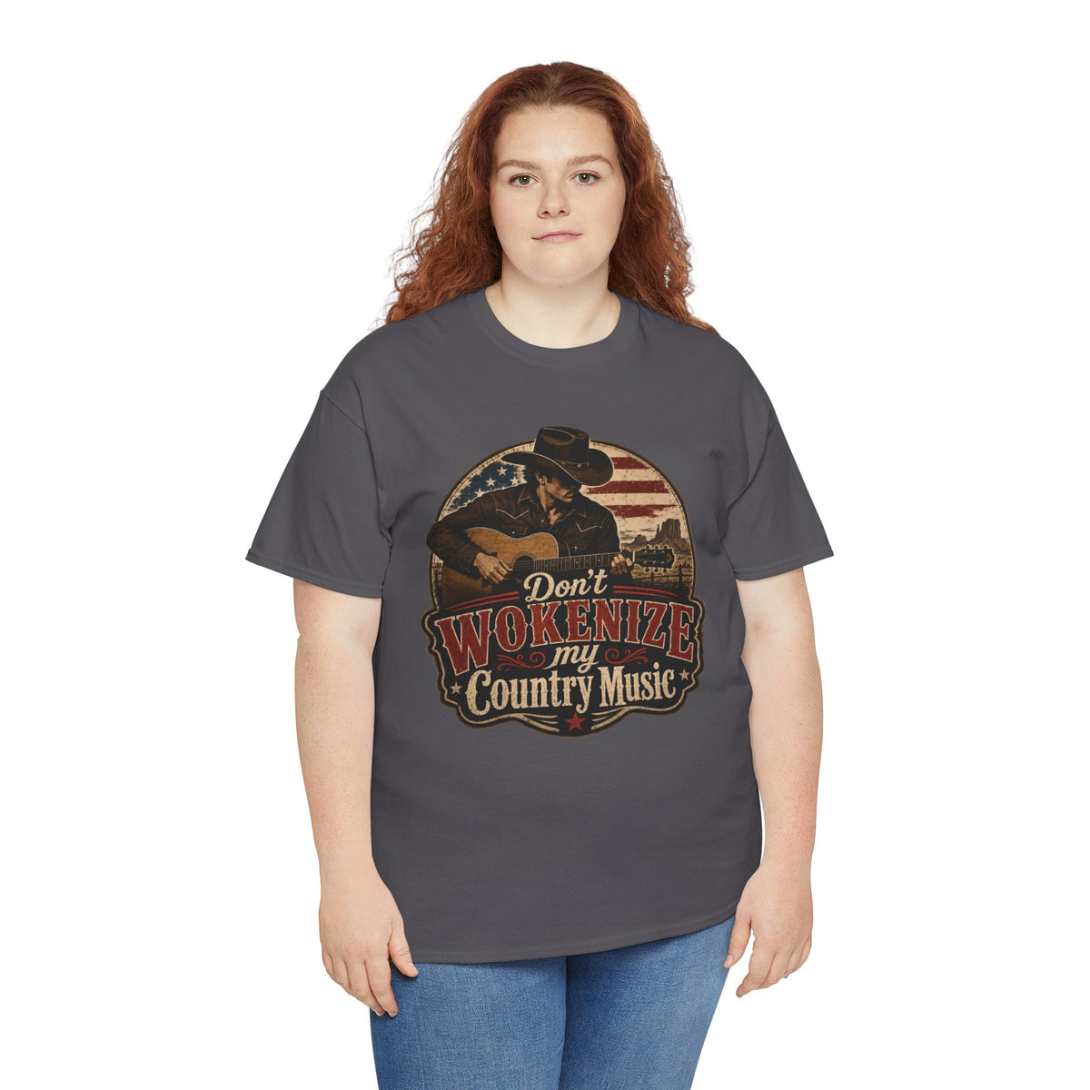 Country Music Tee - "Don't Wokenize My Country Music" Graphic T-Shirt