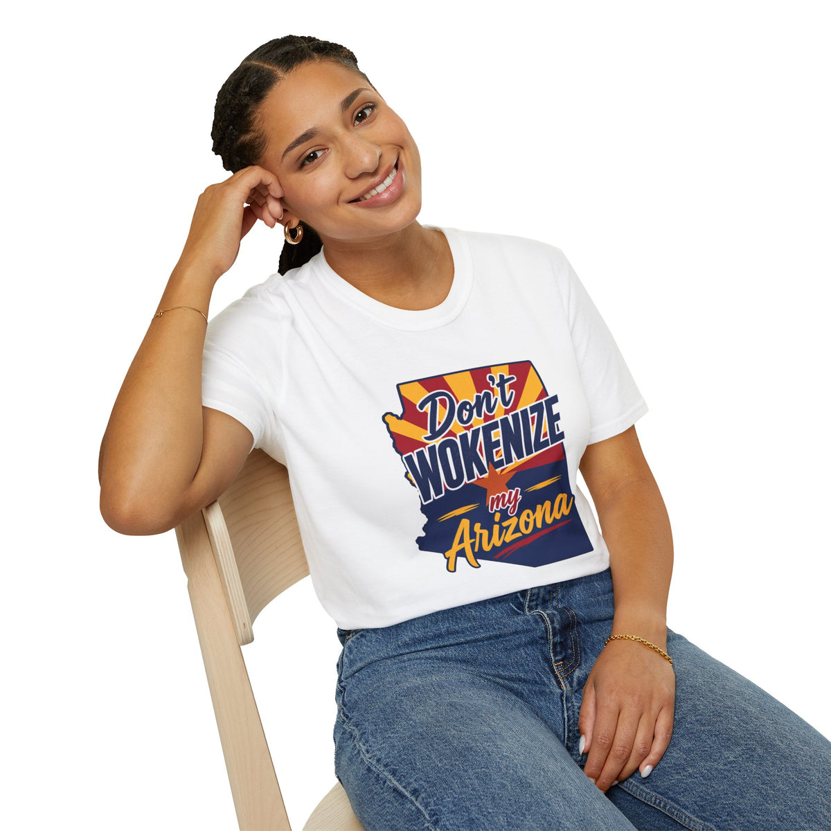 Arizona T-Shirt — "Don't Wokenize My Arizona" Retro State Pride Tee