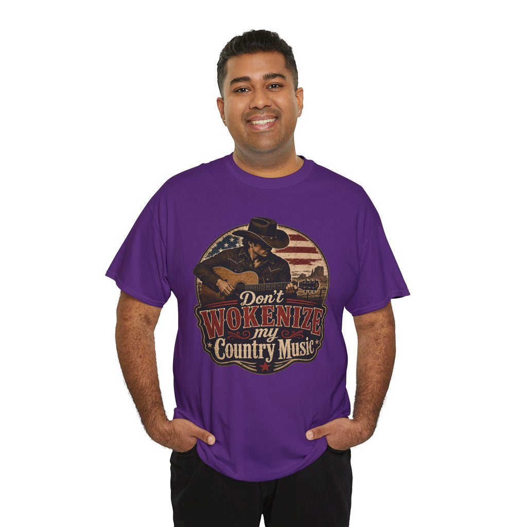 Country Music Tee - "Don't Wokenize My Country Music" Graphic T-Shirt