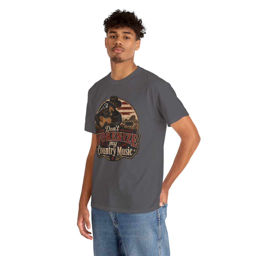 Country Music Tee - "Don't Wokenize My Country Music" Graphic T-Shirt