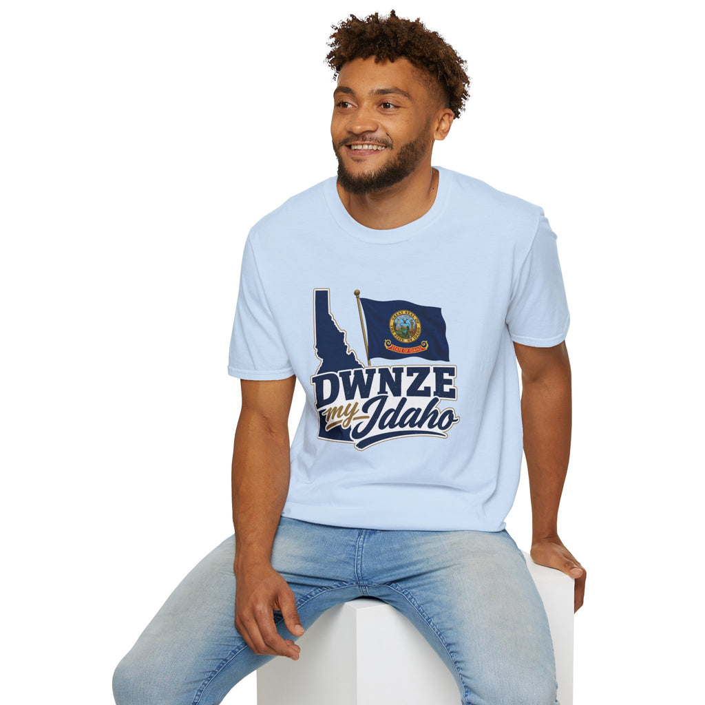 Idaho State Flag T-Shirt — "DWNZE My Idaho" Graphic Tee