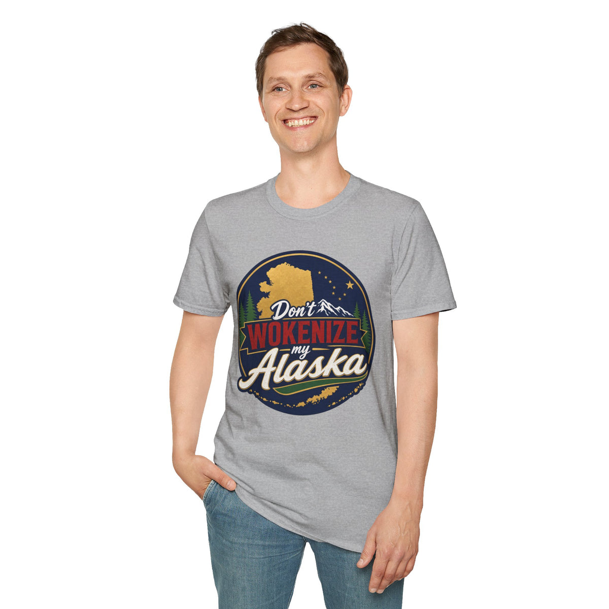 Don't Wokenize Alaska T-Shirt — Vintage Alaska Graphic Tee