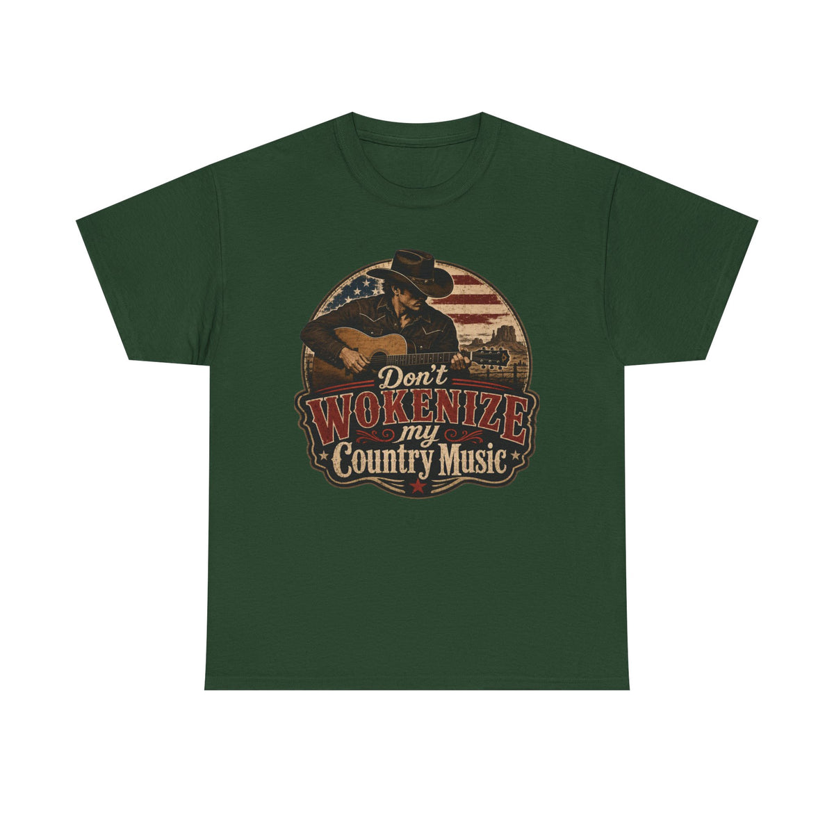 Country Music Tee - "Don't Wokenize My Country Music" Graphic T-Shirt