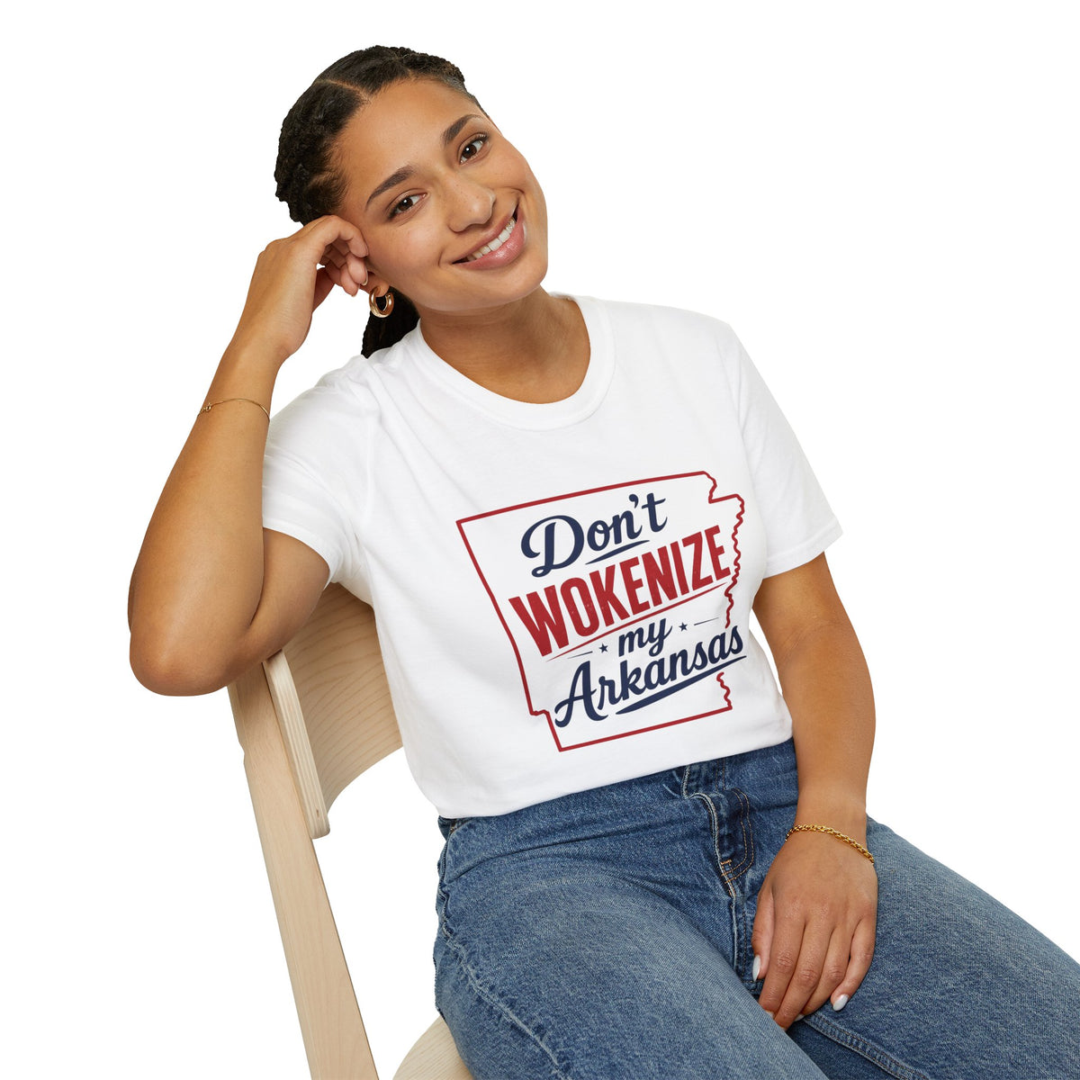 Don't Wokenize My Arkansas T-Shirt — Patriotic State Pride Tee