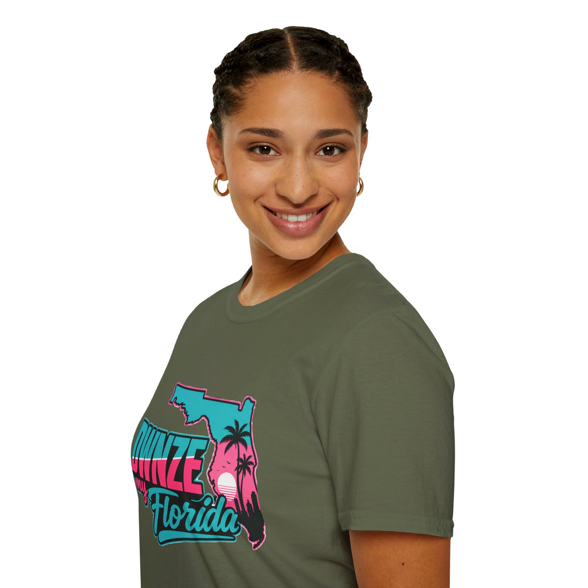 Florida Retro Palm T-Shirt — "DWNZE my Florida" Vintage Beach Tee
