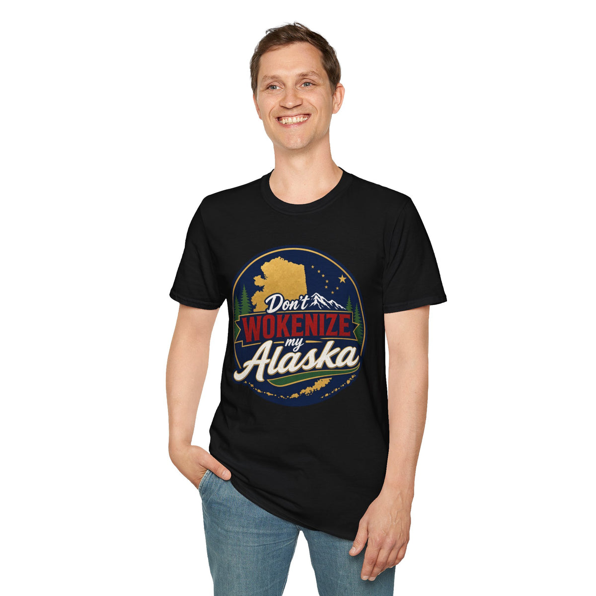 Don't Wokenize Alaska T-Shirt — Vintage Alaska Graphic Tee