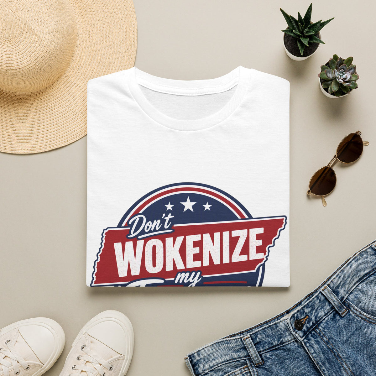 T-Shirt — "Don't Wokenize My Tennessee" Vintage Patriotic Graphic Tee