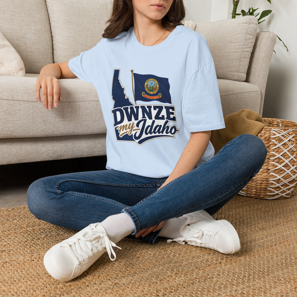 Idaho State Flag T-Shirt — "DWNZE My Idaho" Graphic Tee