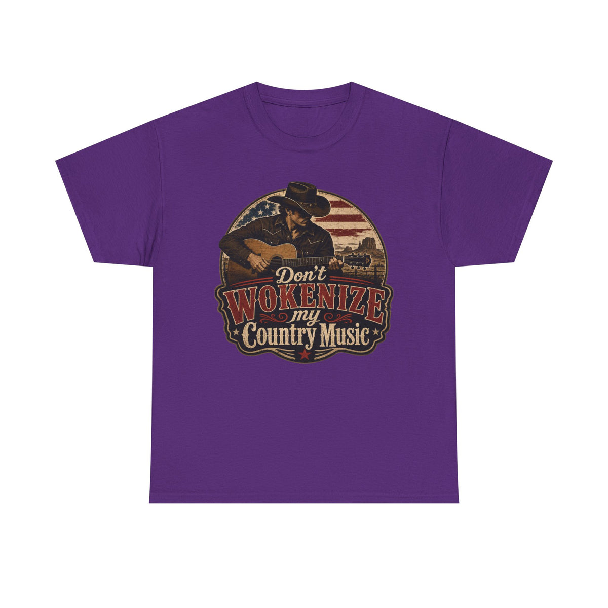 Country Music Tee - "Don't Wokenize My Country Music" Graphic T-Shirt