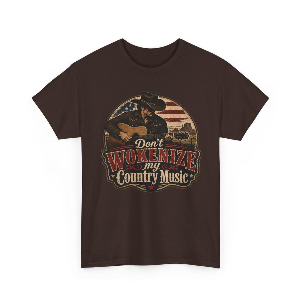 Country Music Tee - "Don't Wokenize My Country Music" Graphic T-Shirt