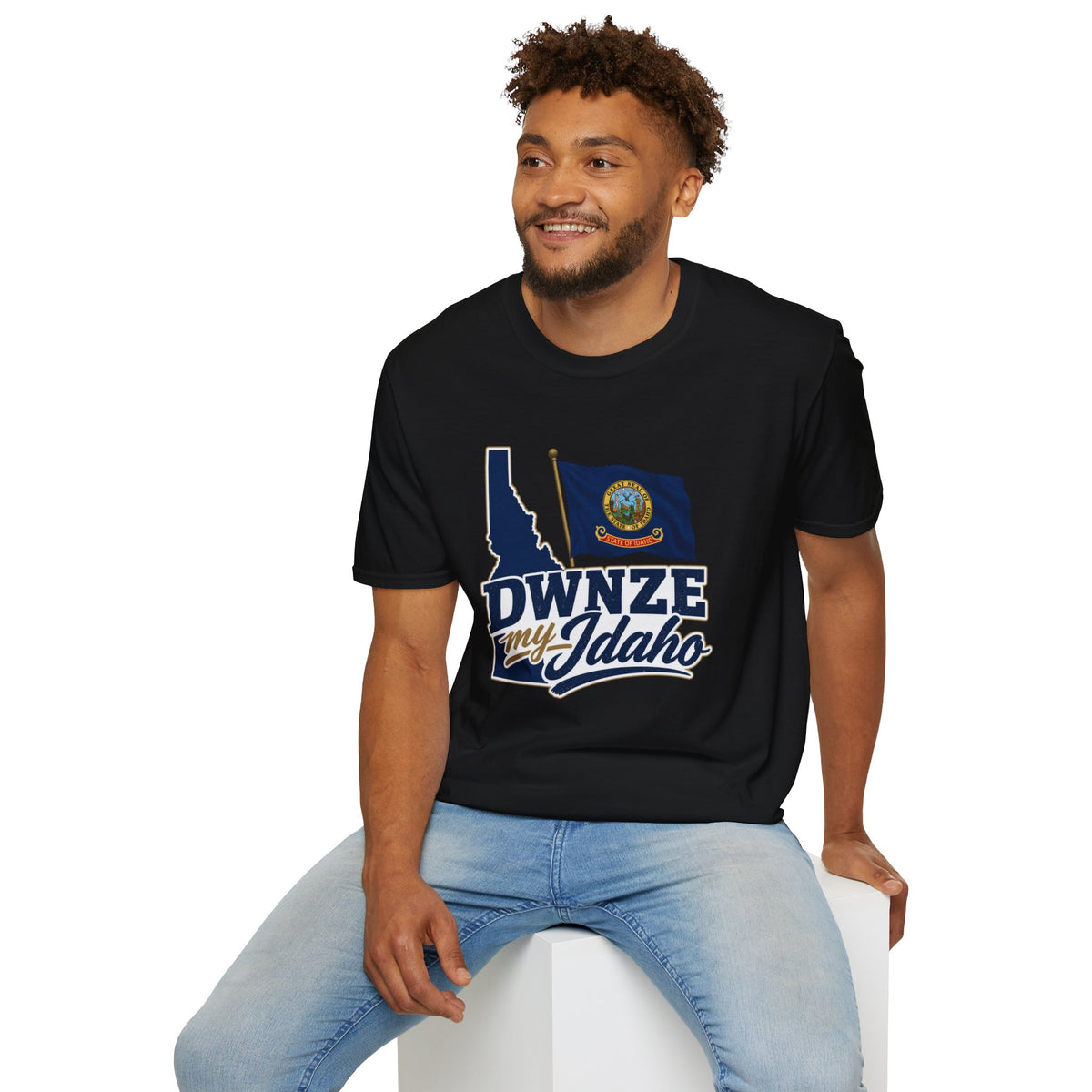 Idaho State Flag T-Shirt — "DWNZE My Idaho" Graphic Tee
