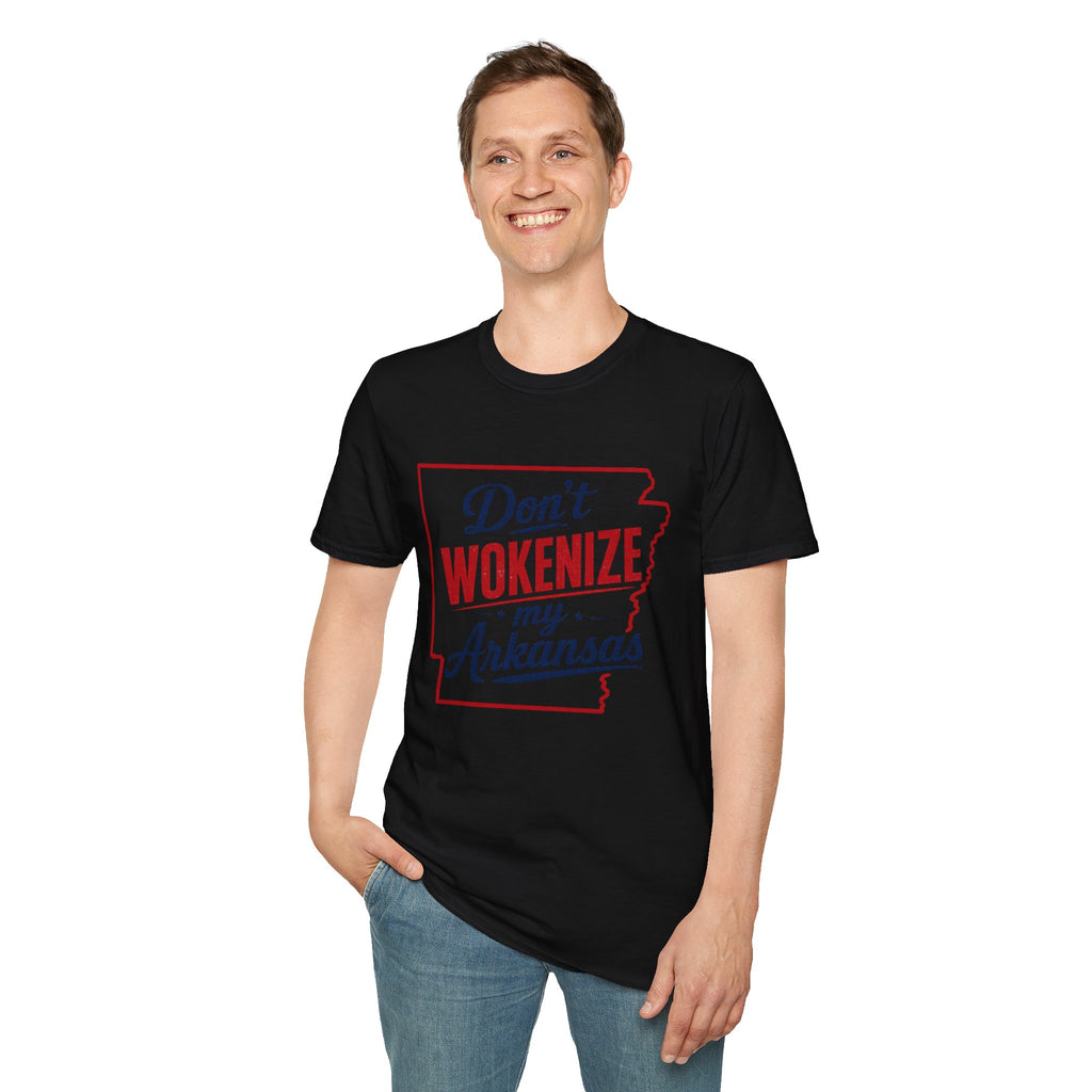 Don't Wokenize My Arkansas T-Shirt — Patriotic State Pride Tee