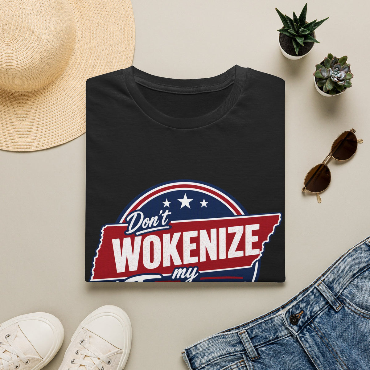 T-Shirt — "Don't Wokenize My Tennessee" Vintage Patriotic Graphic Tee