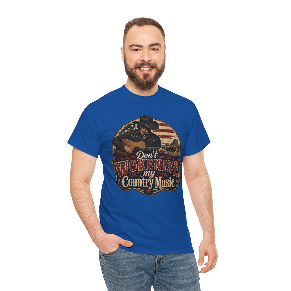 Country Music Tee - "Don't Wokenize My Country Music" Graphic T-Shirt