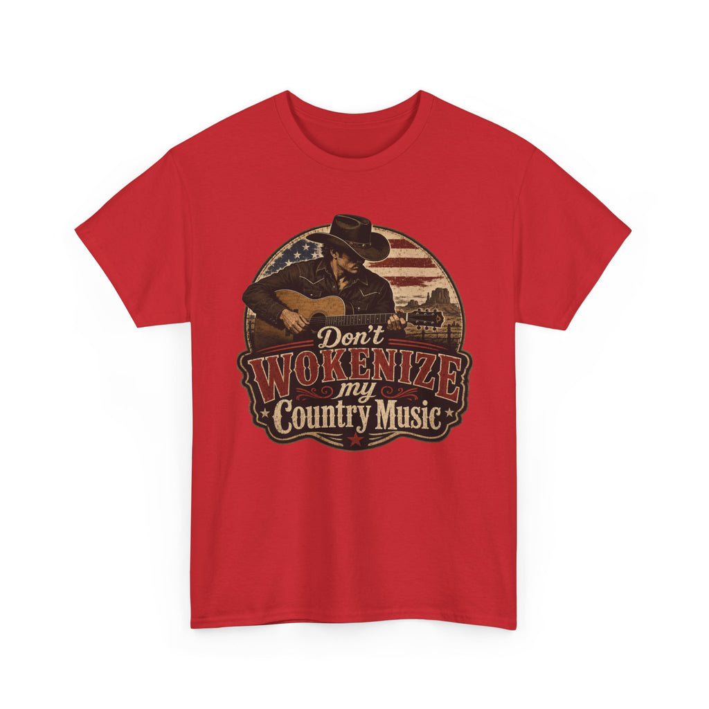 Country Music Tee - "Don't Wokenize My Country Music" Graphic T-Shirt
