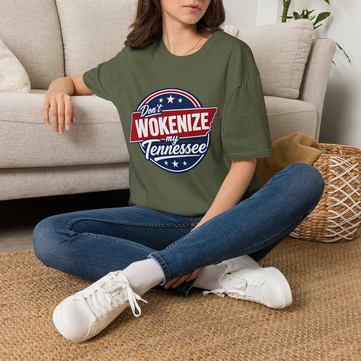 T-Shirt — "Don't Wokenize My Tennessee" Vintage Patriotic Graphic Tee