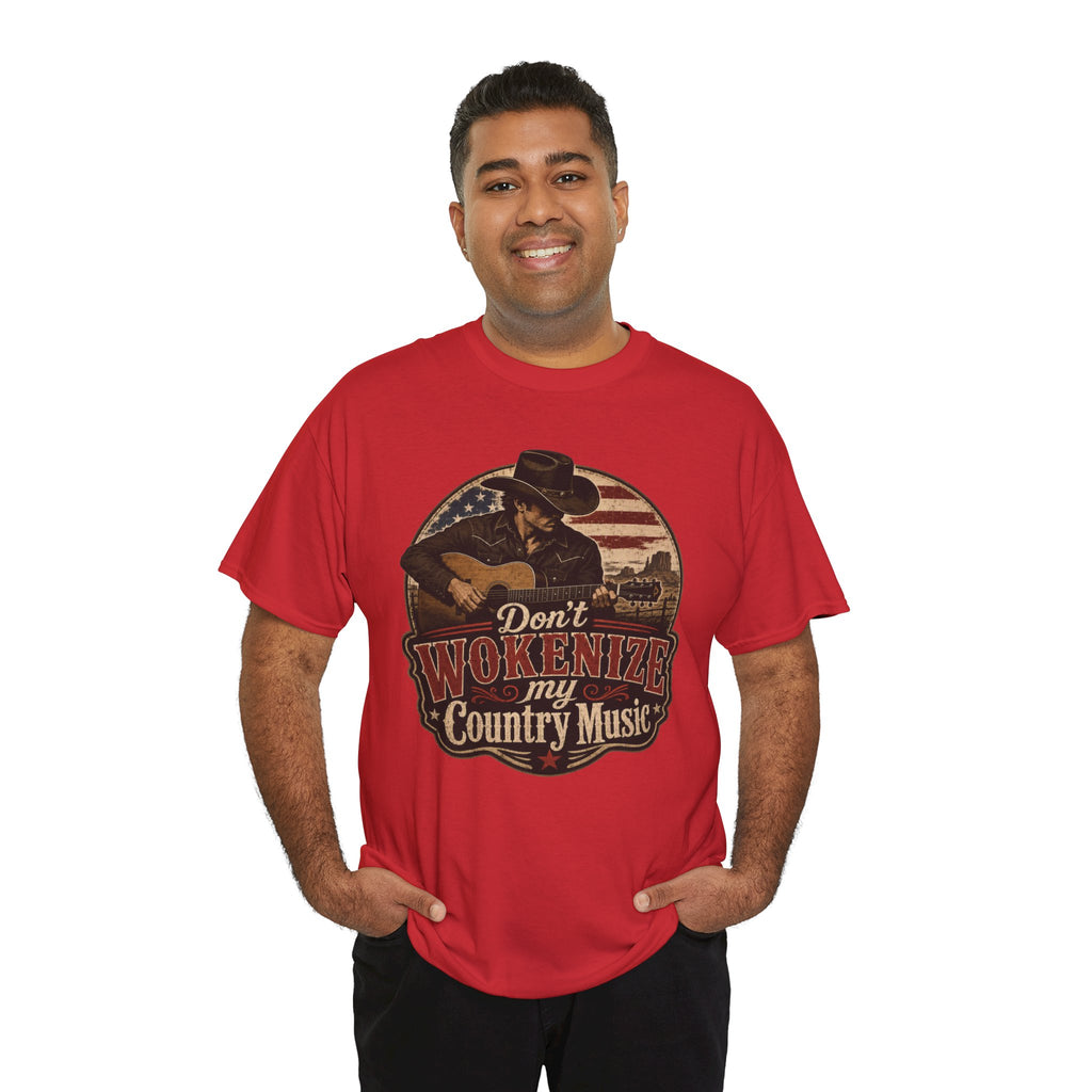 Country Music Tee - "Don't Wokenize My Country Music" Graphic T-Shirt