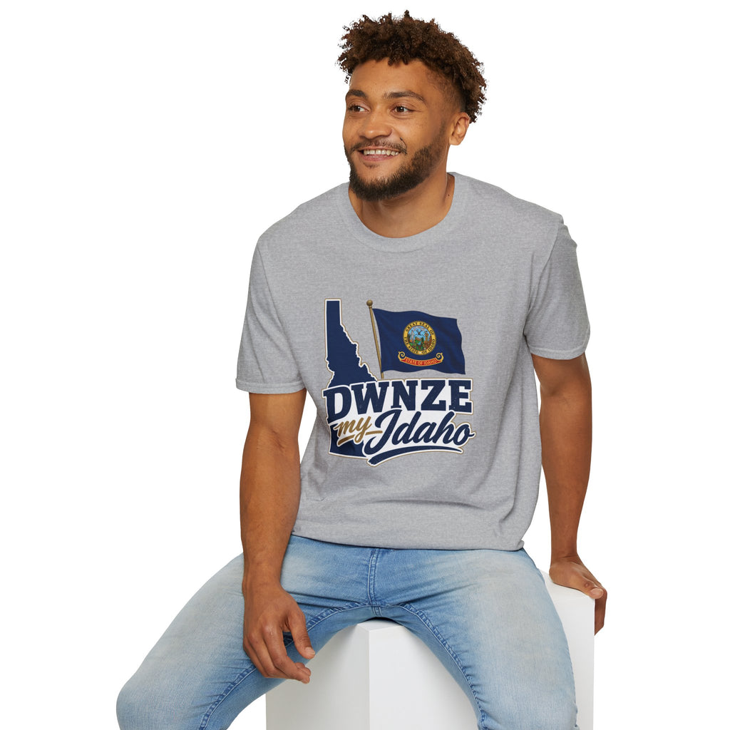 Idaho State Flag T-Shirt — "DWNZE My Idaho" Graphic Tee