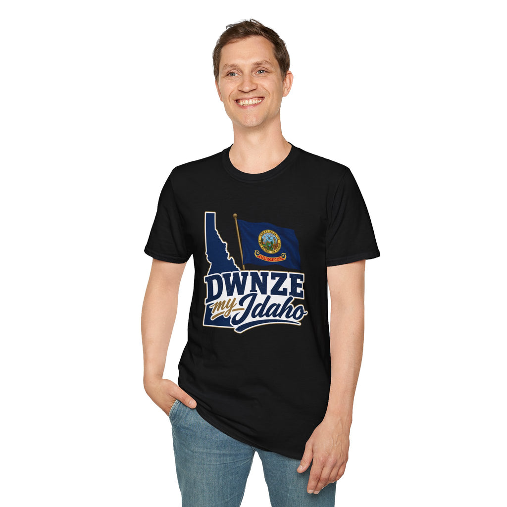 Idaho State Flag T-Shirt — "DWNZE My Idaho" Graphic Tee