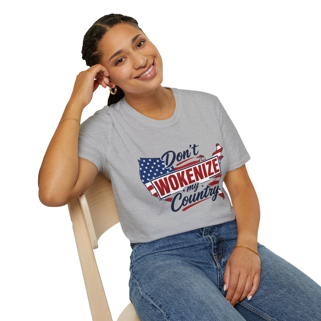 Don't Wokenize My Country T-Shirt – Patriotic USA Graphic Tee